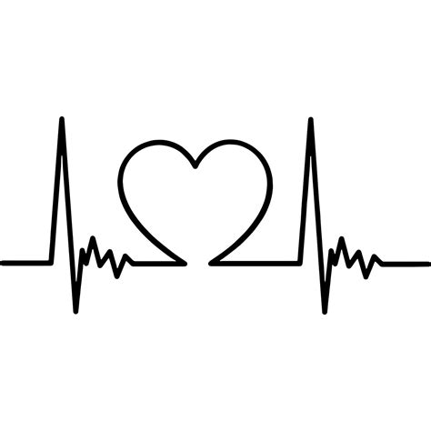 Heart Beat Svg Ekg Svg Heartbeat Clipart Vector Cut Files Etsy