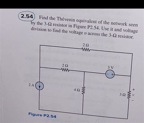 Solved Find The Th Venin Equivalent Of The Network Seen Chegg