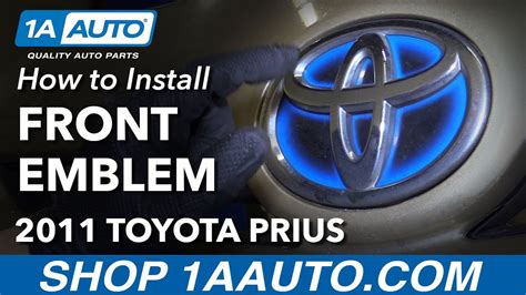 How To Install Front Emblem 10 15 Toyota Prius Youtube