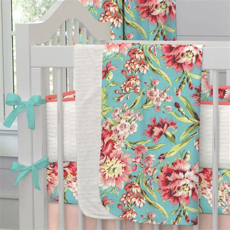 Carousel Designs Crib Bedding Girl Floral Crib Bedding Coral Baby