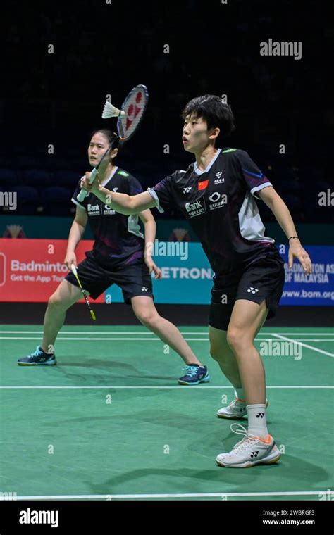 Kuala Lumpur Malaysia 12th Jan 2024 Zhang Shuxian R Zheng Yu Of