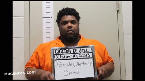 Peeples Anthony Oneal Chilton County Mugshots Zone