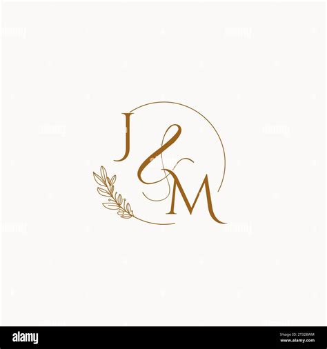 Jm Initial Wedding Monogram Logo Design Ideas Stock Vector Image And Art Alamy