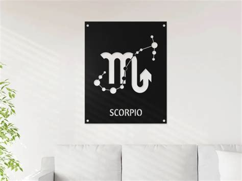 Scorpio Sign Metal Wall Art Tsguides