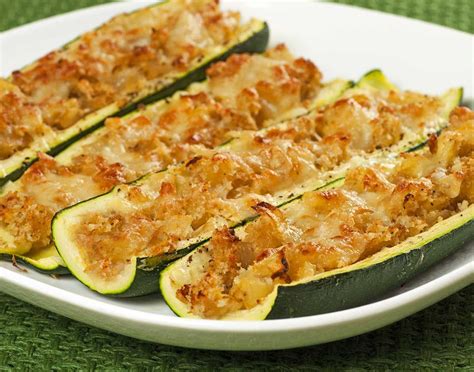 Stuffed Zucchini Boats Recipe Zucchini Boat Recipes Vegetable Recipes Veggie Dishes