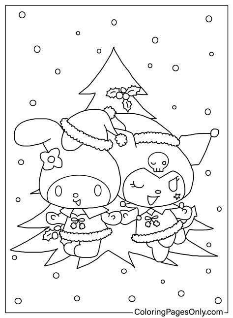 Kuromi Halloween Coloring Page - Free Printable Coloring Pages