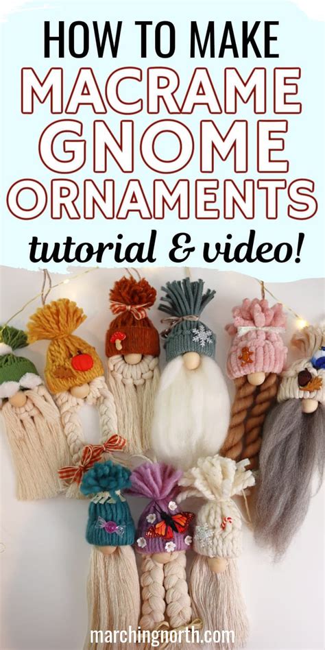 How To Make Easy Diy Macrame Gnome Christmas Ornaments Artofit