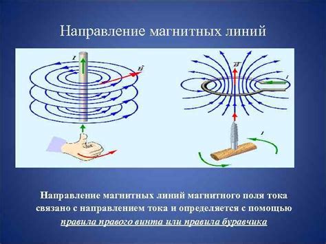 На рисунках показаны картины расположения и направления магнитных линий ...
