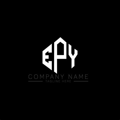 Epy Letter Logo Design With Polygon Shape Epy Polygon And Cube Shape