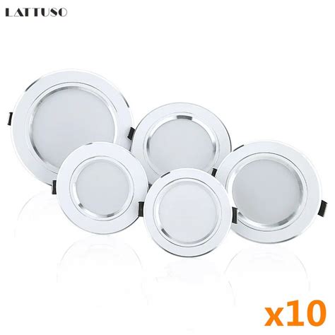 Lâmpada de teto redonda embutida LED Downlight branco quente e frio