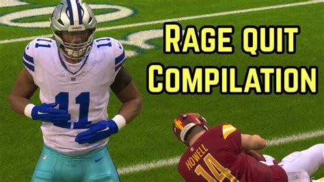 Madden Ultimate Rage Quit Compilation Youtube