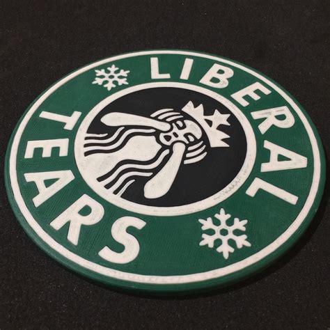 Liberal Tears Coaster 3D model 3D printable | CGTrader