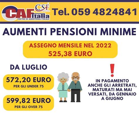 Pensioni Minime 2023 A Luglio Arrivano Aumenti E Arretrati CAF EPAS