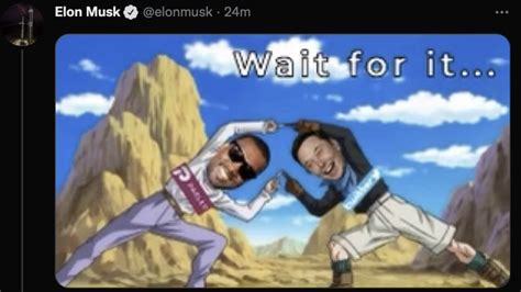 Elon Musk Tweets Dragon Ball Z Meme Fusing Him And Kanye West