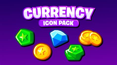 Artstation Cartoon Currency Ui And Icon Pack Game Assets