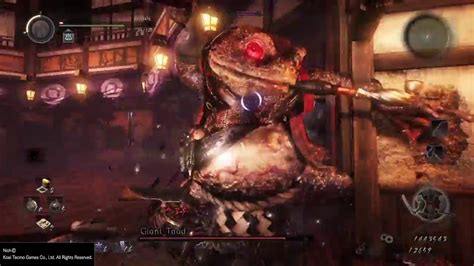 Nioh Gameplay Walkthrough Giant Toad Vs Noob Round 1 YouTube