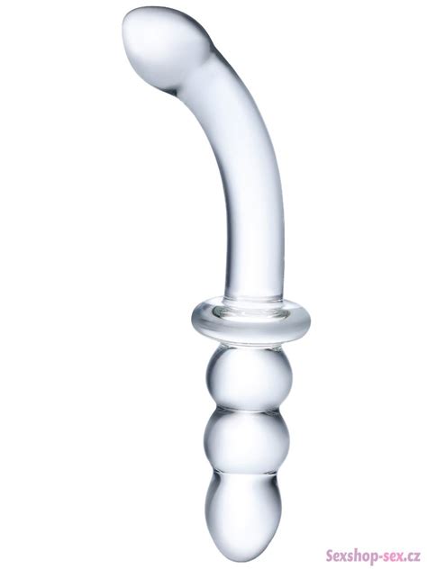 Oboustrann Sklen N Dildo G Spot Ribbed Gl S