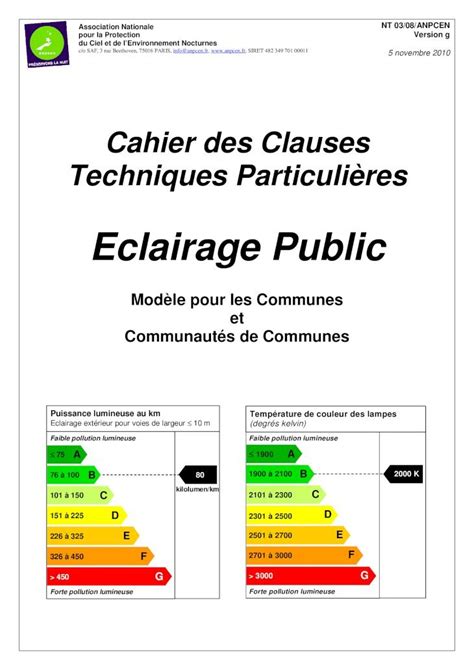 PDF Eclairage Public Guide ADEME réf 5792 novembre 2005 CCTP