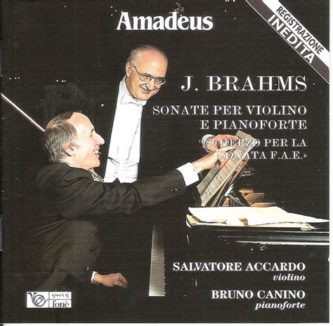 Johannes Brahms Sonate Per Violino E Pianoforte CD VinylHeaven