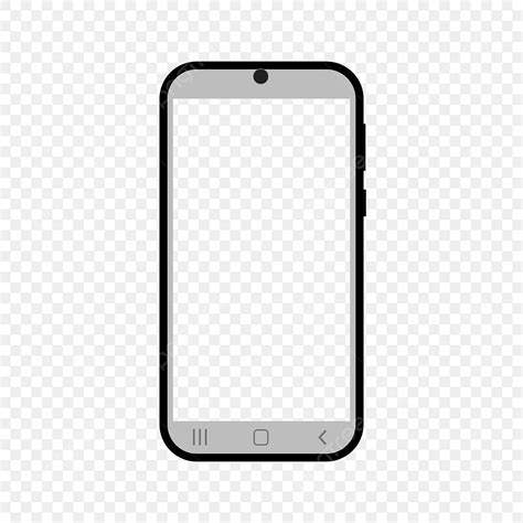 Mobile Phones Clipart Vector Black Mobile Phone Mockup Phone Hitam