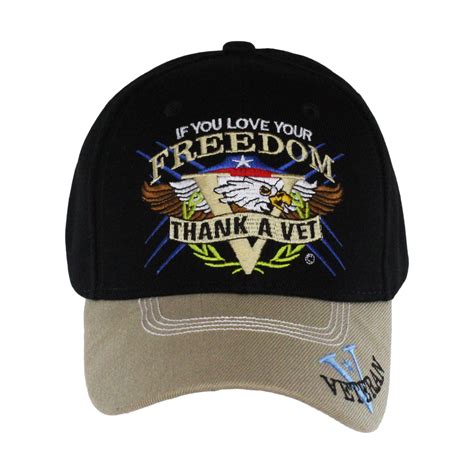 Officially Licensed Embroidered Thank A Vet Cap