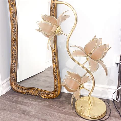 Vintage Lotus Floor Lamp Etsy