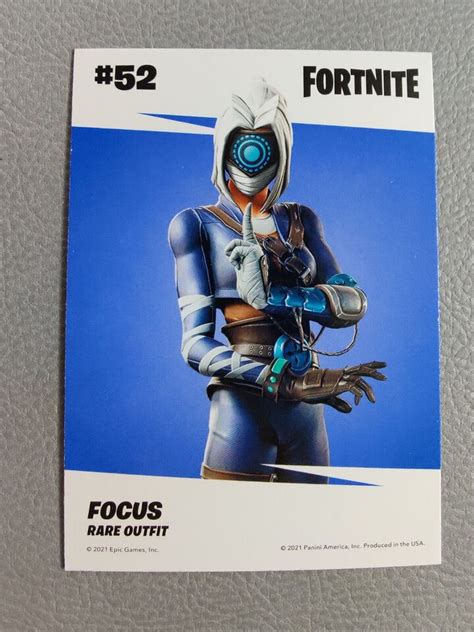 Focus 52 Rare Outfit NM M 2021 Fortnite Series 3 Panini EBay