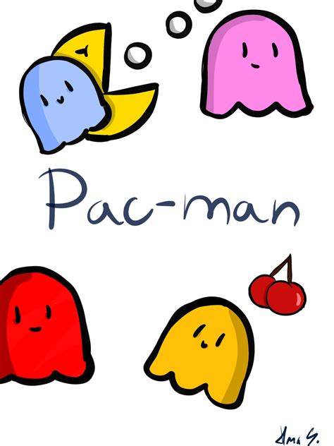 Pac Man Doodle Art