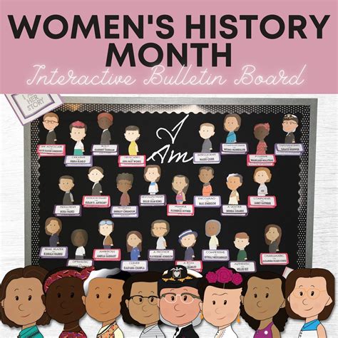 Women S History Month Bulletin Board Sel Interactive Etsy Women