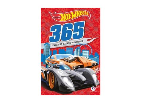 Livro Hot Wheels 365 Atividades e desenhos para colorir o Melhor Preço é no Zoom