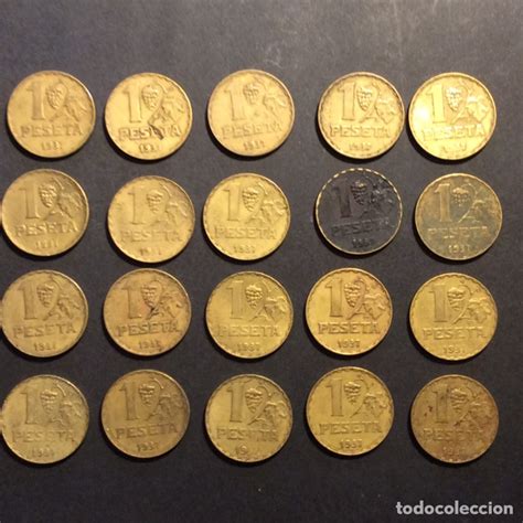1 Peseta La Rubia” Republica Española 1937 2 Comprar Monedas De La