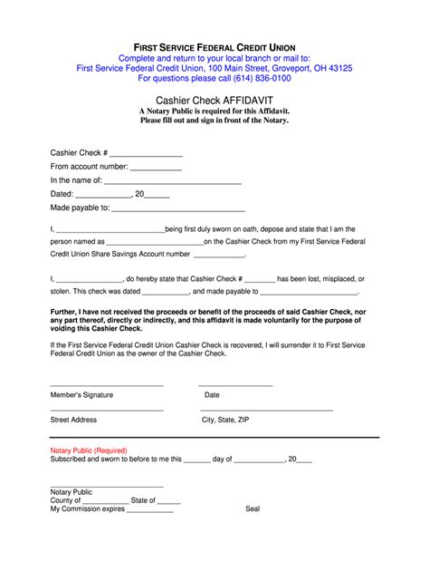 Cashiers Check Template Form - Fill Out and Sign Printable PDF Template ...