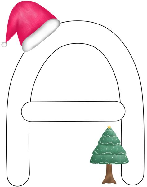 Alphabet A In Christmas Theme 49327560 Png