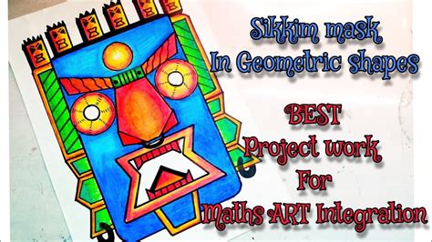 Sikkim Mask Using Geometrical Shapes Sikkim Mahakaal Mask Art And