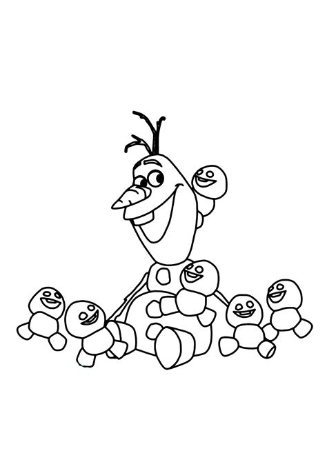 Olaf E Bonequinhos Para Colorir Imprimir Desenhos