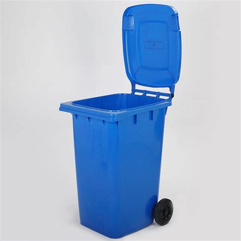 Blue Recycle Bin with Wheels | STROBIGO