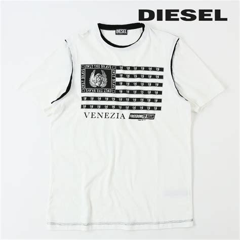 ディーゼル Diesel 半袖tシャツ カットソー メンズ プリント カットオフ 切りっぱなし コットン T Rolland Die M T