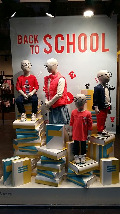 Back To School Window Display Kids Visual Merchandising Books