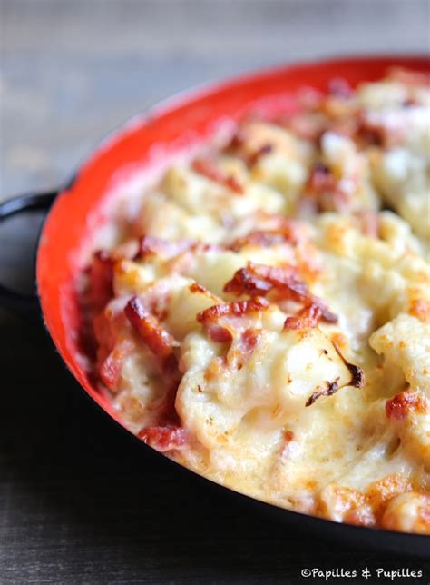 Gratin De Chou Fleur Au Comt Et Aux Lardons