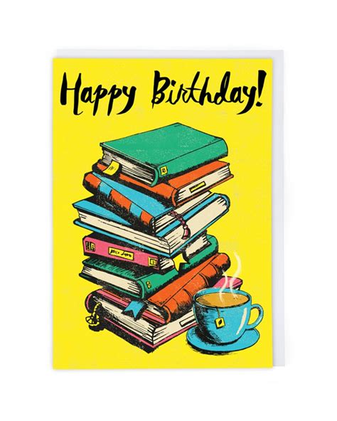 Happy Birthday Books Birthday Card Cath Tate Cards