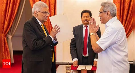 sri lanka pm sworn   finance minister times  india