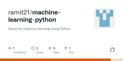 Github Ramit21machine Learning Python Demo For Machine Learning