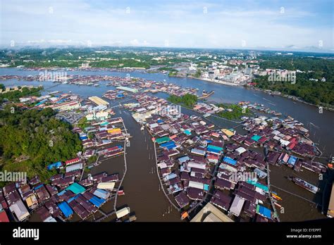 Aerial View Of Darussalam S Floating Village Bandar Seri Begawan