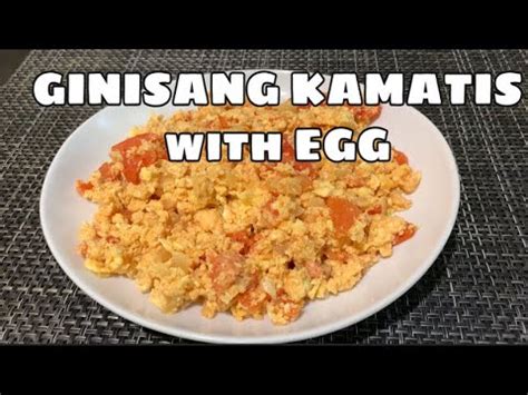 Ginisang Kamatis With Itlog Breakfast Youtube