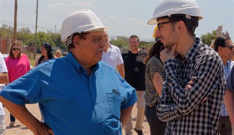 Juan José Mussi y Agustín Simone recorrieron las obras de construcción