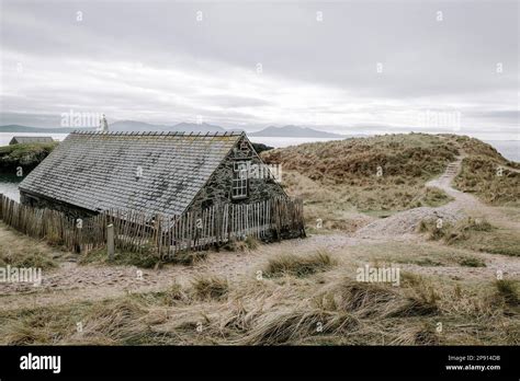 Llanddwyn Island, Snowdonia, North Wales. Featuring Twr Mawr Lighthouse. Part of Llanddwyn ...