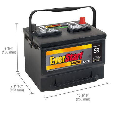 Everstart Maxx Lead Acid Automotive Battery Group Size H8