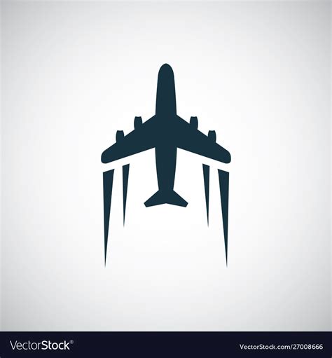 Plane icon simple flat element concept design Vector Image