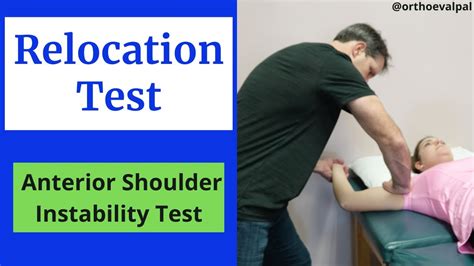 Relocation Test Shoulder Special Test For Dislocation Youtube