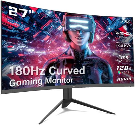 Amazon ASRock Curved Phantom Gaming Monitor 27 Inch QHD 2560 X